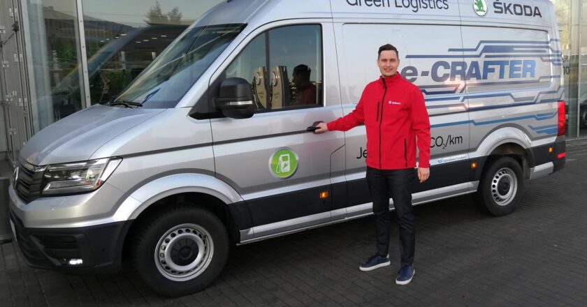Zásilkovna testovala dodávku na elektrický pohon VW e-Crafter