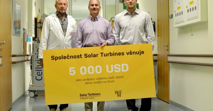 Společnost Solar Turbines podpořila finančně výzkum IKEMu