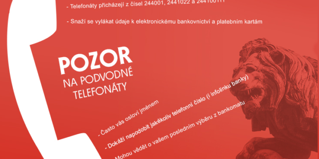 Varování ČNB: podvodné telefonáty vás připraví o peníze!