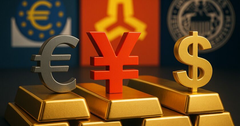 Zlato, euro, jüan: Noví hráči na poli centrálních bank, dolar ztrácí půdu pod nohama