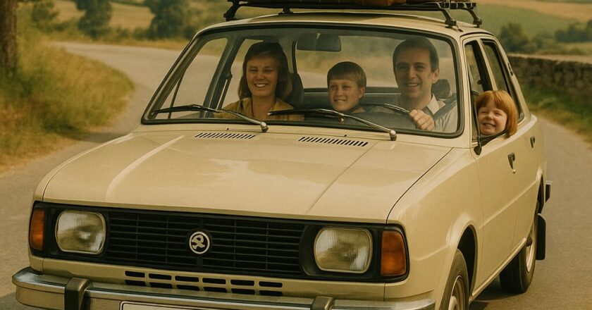 Když jsme jezdili na dovolenou ve stodvacítce. A byli jsme šťastní