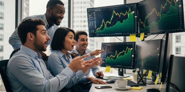 Americké akciové trhy oslavují dvojitý vrchol