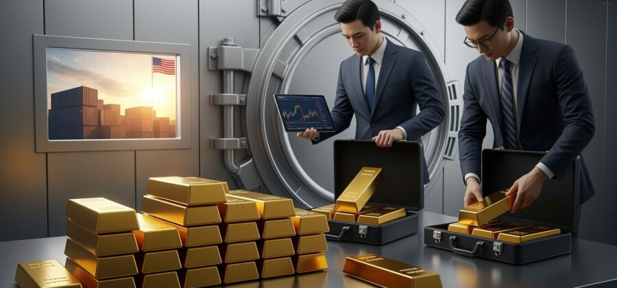 Proč Číňané utíkají před americkými cly ke zlatu?