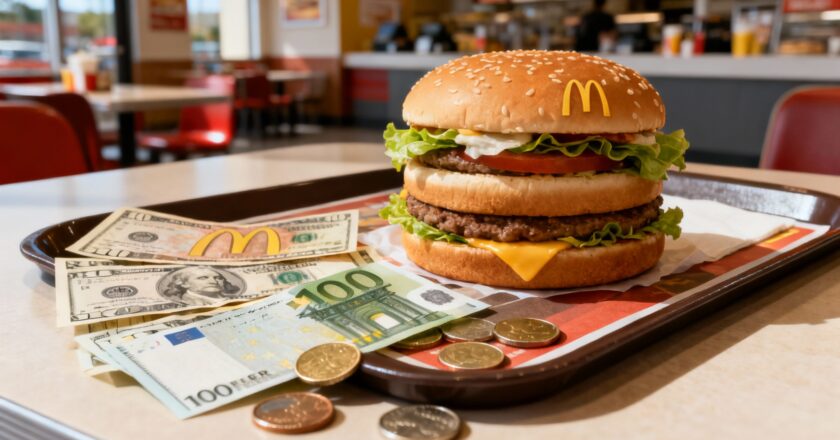 Big Mac mluví jasně: Euro je vůči dolaru nadhodnoceno o 15 %