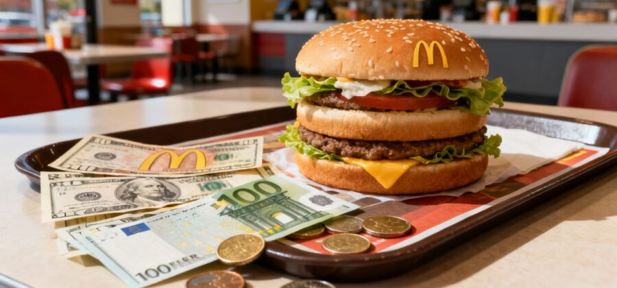 Big Mac mluví jasně: Euro je vůči dolaru nadhodnoceno o 15 %